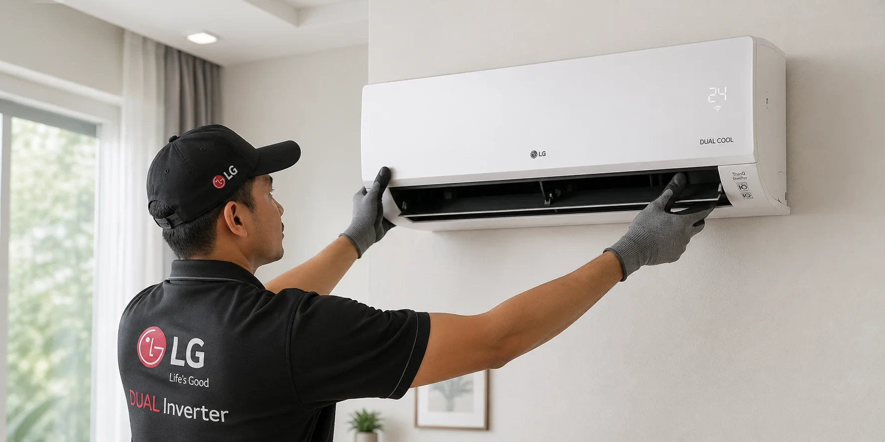 Pemasangan aircond LG